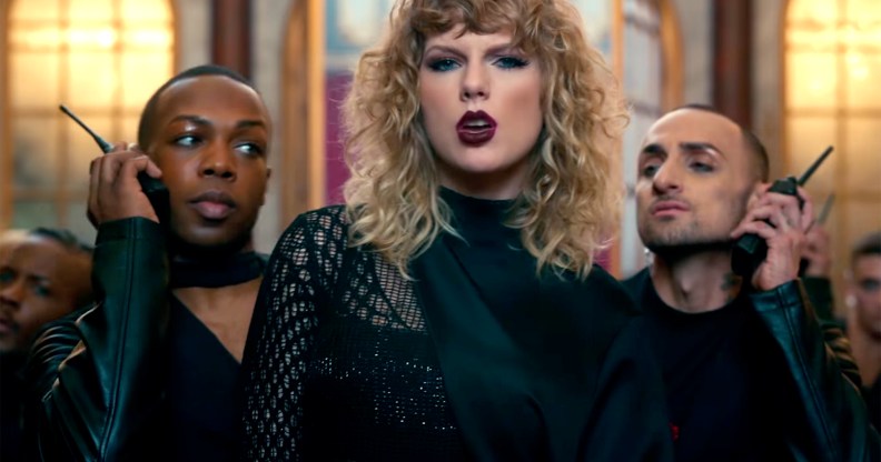 Todrick Hall and Taylor Swift with a dancer