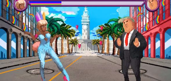 Pride Run allows players to take on Donald Trump