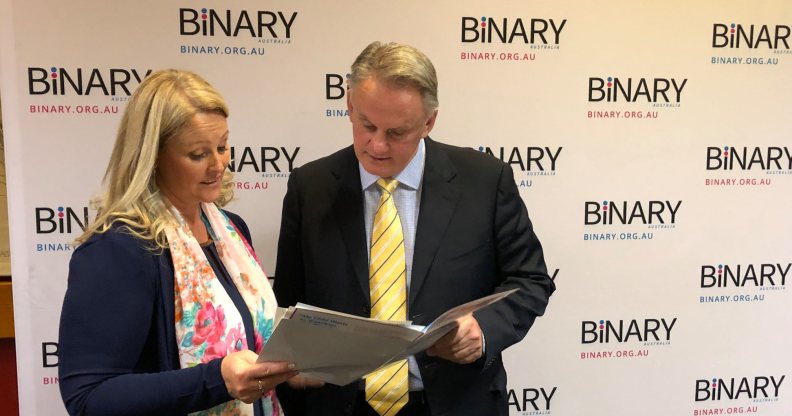Mark Latham and Kirralie Smith of Binary Australia have launched the campaign targeting transgender kids