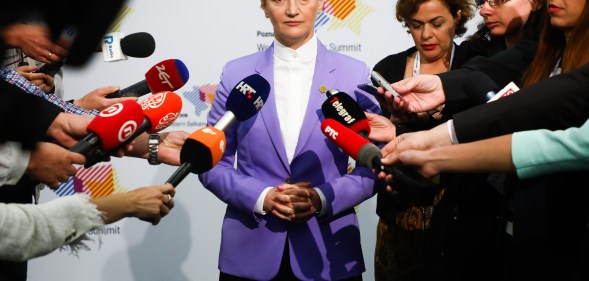 Ana Brnabic, Prime Minister of Serbia, during Western Balkans Summit at the Poznan International Fair in Poznan, Poland on 5 July, 2019.