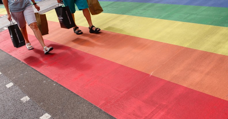 Rainbow crossing at Pride In London 2019