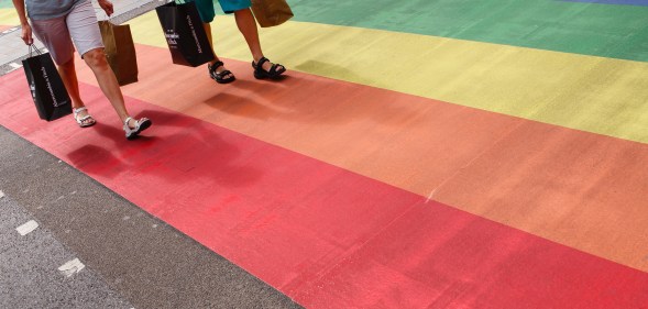 Rainbow crossing at Pride In London 2019