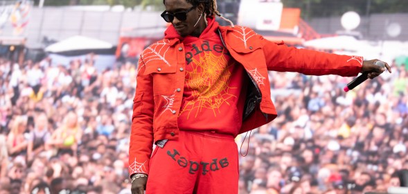 Young Thug performs on stage during Wireless Festival 2019 on July 06, 2019 in London, England.