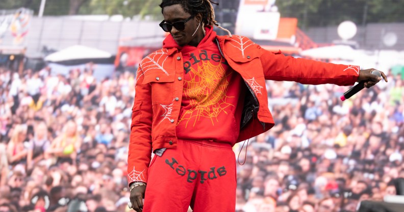 Young Thug performs on stage during Wireless Festival 2019 on July 06, 2019 in London, England.