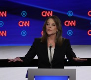 Democratic presidential candidate Marianne Williamson speaks during the Democratic Presidential Debate at the Fox Theatre July 30, 2019 in Detroit, Michigan.