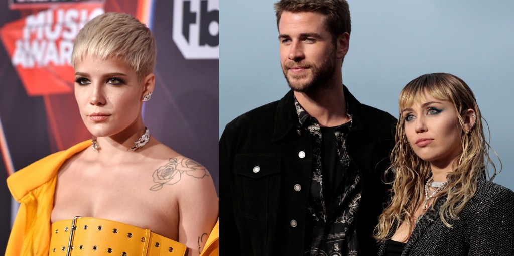 Halsey called out a troll for comments about Miley Cyrus and Liam Hemsworth