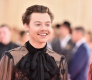 Harry Styles attends The 2019 Met Gala Celebrating Camp: Notes on Fashion at Metropolitan Museum of Art on May 6, 2019 in New York City.
