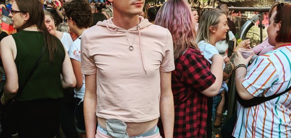 Man shows off ileostomy bag at Manchester Pride for an important reason