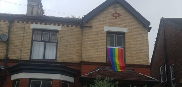 Alex Hancock's original rainbow flag
