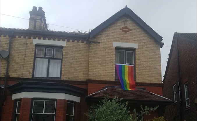 Alex Hancock's original rainbow flag