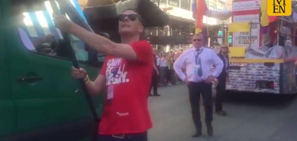 Coronation Street actor has hilarious response to anti-LGBT protestors at Manchester Pride
