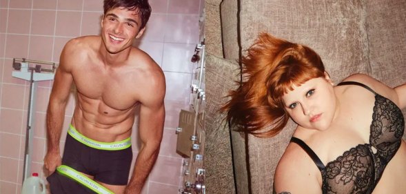 Jacob Elordi in Calvin Klein boxers, Beth Ditto in a lace bra