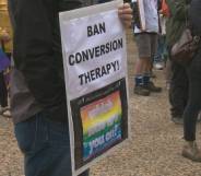 Conversion therapy rally