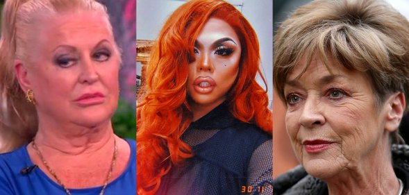 Kim Woodburn, Sum Ting wong as Jesy Nelson, Anne Kirkbride (Dierdre Barlow)