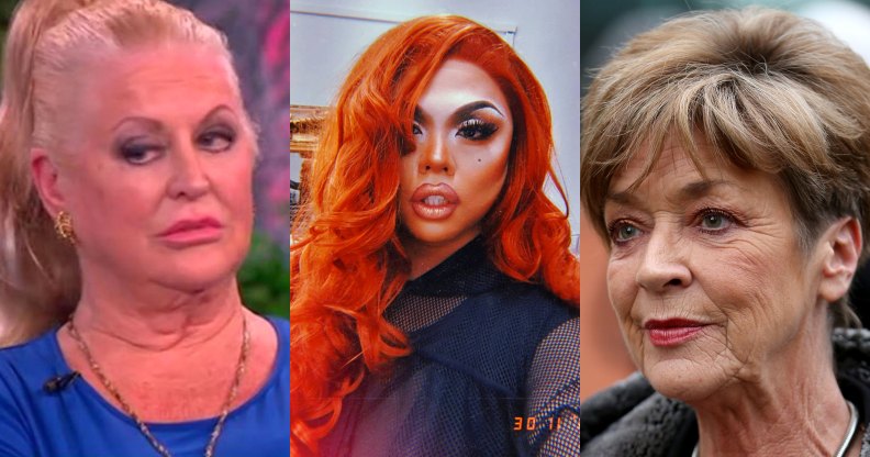 Kim Woodburn, Sum Ting wong as Jesy Nelson, Anne Kirkbride (Dierdre Barlow)