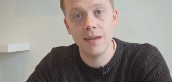 Owen Jones sported a black eye after the incident