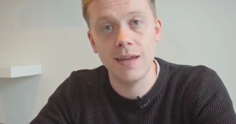 Owen Jones sported a black eye after the incident