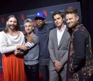 Queer Eye cast pose on the red carpet