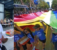 Evangelical author Joshua Harris took part in the Vancouver Pride parade after renouncing his anti-LGBT beliefs.