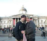 Alex Morgan (L) and his mother. (Courtesy of Alexander Morgan)