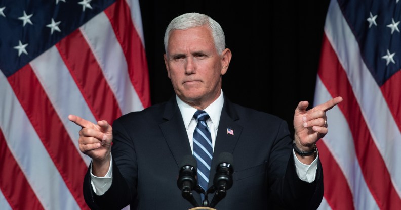 US Vice President Mike Pence has claimed he was bitten by a horse. (SAUL LOEB/AFP/Getty Images)
