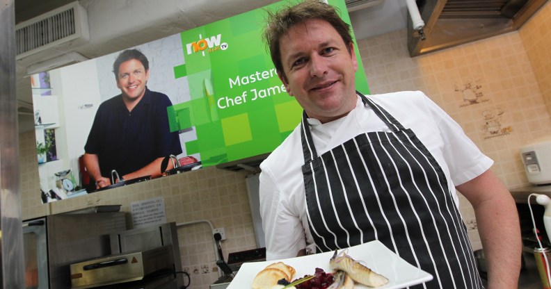 Chef James Martin teaches a cooking class
