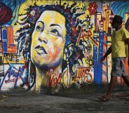 Brazil Marielle Franco graffiti