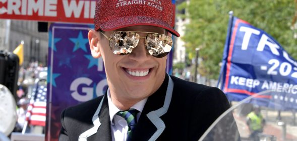 Milo Yiannopoulos was grand marshal of the Boston Straight Pride Parade. (Paul Marotta/Getty Images)