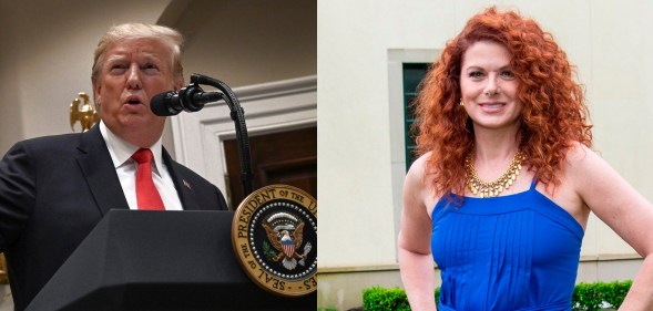 President Donald Trump has hit out at Debra Messing over her views