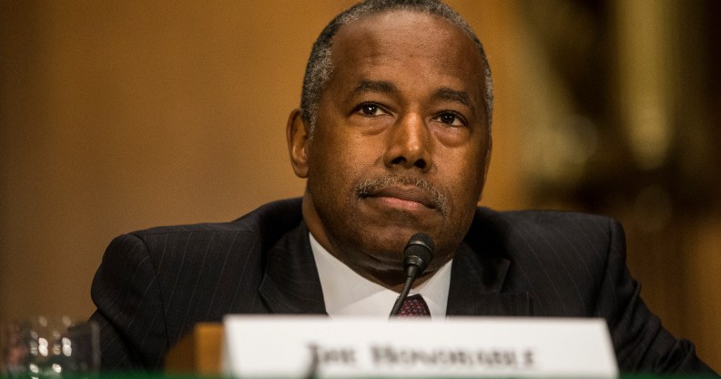 US Housing and Urban Development Secretary Ben Carson