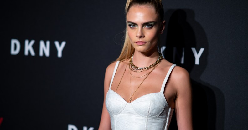 Cara Delevingne attends the DKNY 30th anniversary party at St. Ann's Warehouse on September 09, 2019 in New York City.
