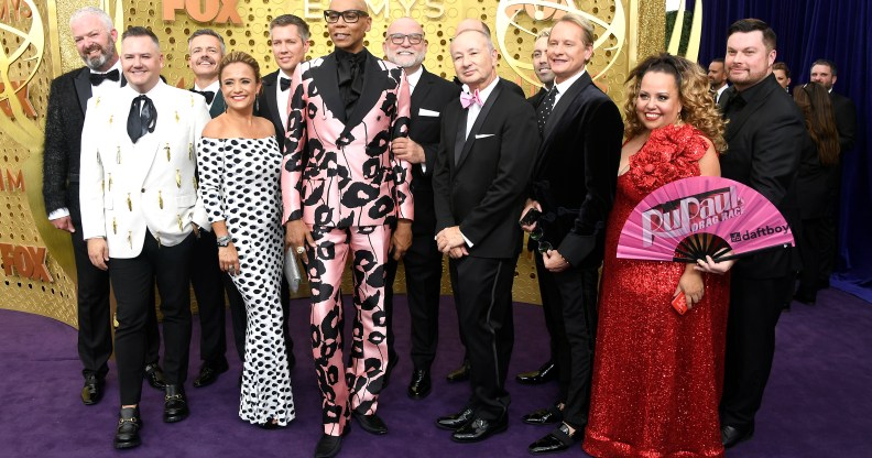 The crew of RuPaul's Drag Race attend the 71st Emmy Awards at Microsoft Theater on September 22, 2019 in Los Angeles, California.