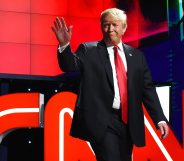 Donald Trump during the CNN presidential debate on December 15, 2015 in Las Vegas, Nevada.