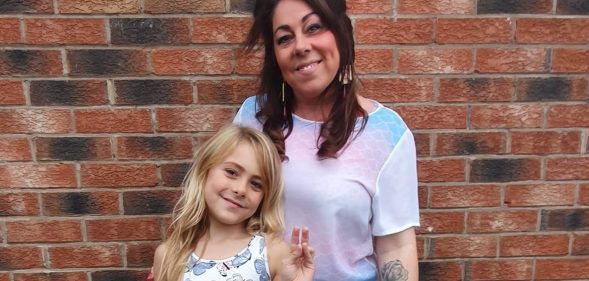 Jeneen (R) and her eight-year-old daughter, Luna, Britain's "youngest transgender toddler." (Jeneen)