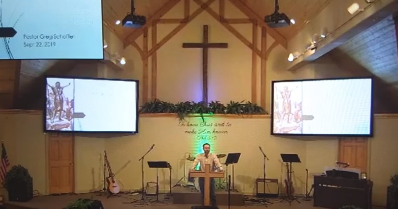 Pastor Greg Schaffer of Gateway Church is very angry