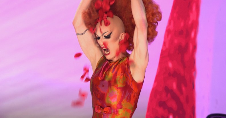 Sasha Velour's wig reveal in the final of Season 9.