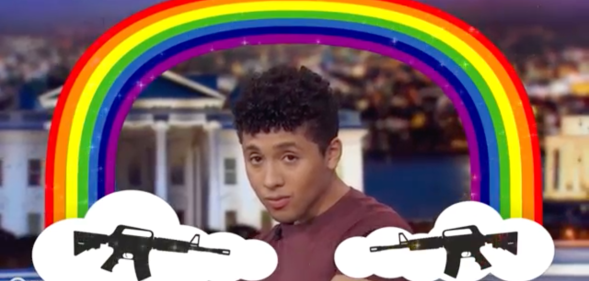 Gay comedian Jaboukie Young-White pitched quite the idea to curb escalating gun violence (YouTube/Comedy Central)