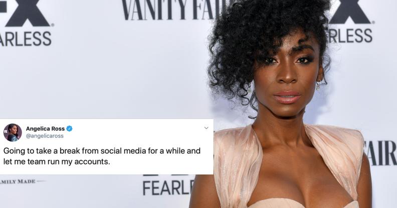 Trans actor Angelica Ross has taken a break from Twitter following backlash for her comments against Bernie Sanders. (Rodin Eckenroth/WireImage)