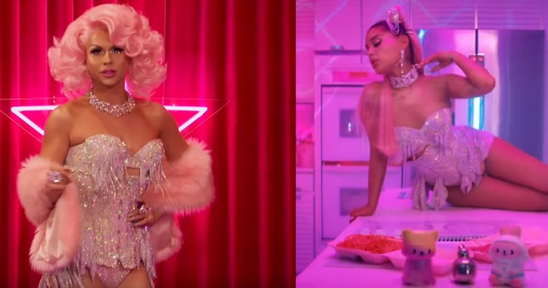 Ariana Grande has not responded to claims that she copied the Drag Race star's outfit