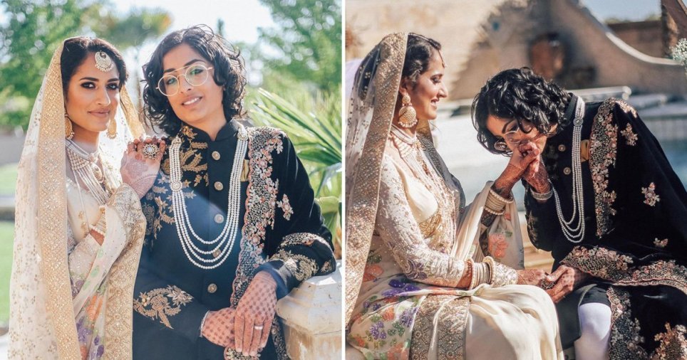  Lesbian wedding of Pakistani-Indian couple goes viral Motiv 