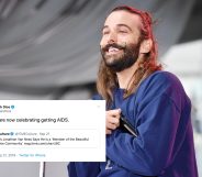 A Conservative conspiracy theorist tried to come for Jonathan Van Ness, and people returned the favour. (Getty/Jeff Kravitz/FilmMagic for Clusterfest)