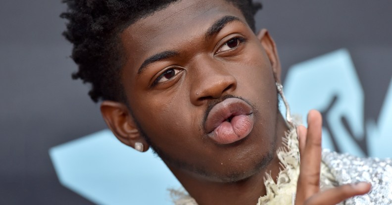 Lil Nas X pouting