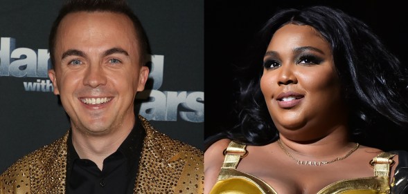 Malcolm in the Middle actor Frankie Muniz (L) had a very oddly specific request for singer Lizzo. (David Livingston via Getty/Theo Wargo via Getty)