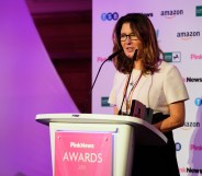 GRA reform, PinkNews Business Equality Award presented by Baroness Williams