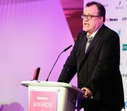 Russell T Davies accepted the award for Lifetime Achievement at the PinkNews Awards 2019. (Paul Grace)