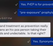 A HIV educator had a constructive chat over Scruff with someone unclear about some HIV facts, and it's eye-opening. (Twitter)