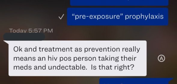 A HIV educator had a constructive chat over Scruff with someone unclear about some HIV facts, and it's eye-opening. (Twitter)