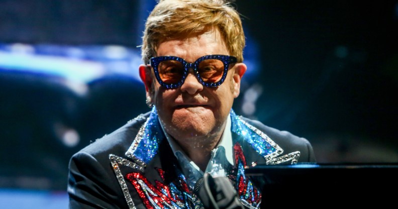 Elton John performs during his Farewell Yellow Brick Road tour at the Wizink Center on June 26, 2019 in Madrid, Spain. (Ricardo Rubio/Europa Press via Getty Images)