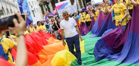 Sadiq Khan vows to support LGBT+ community if re-elected London mayor
