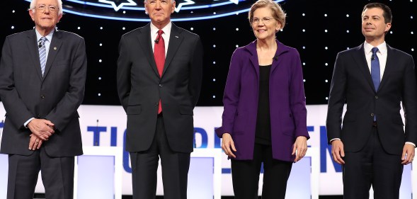 Democratic candidates at the fourth debate
